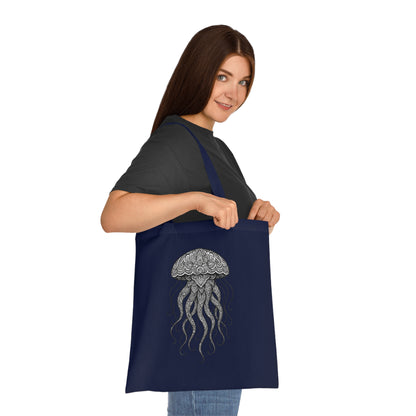 Intricate Mandala Jellyfish Tote Bag