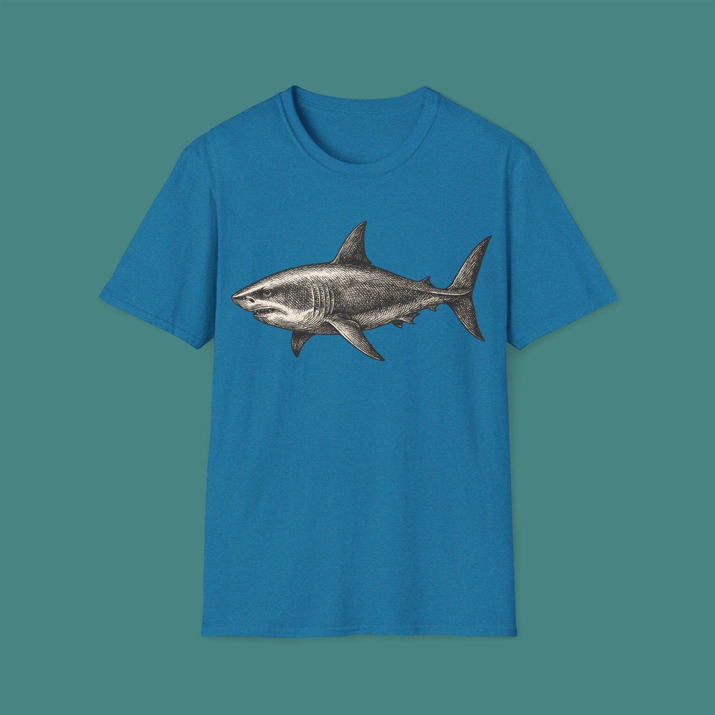 Vintage Etching Shark Unisex T-Shirt