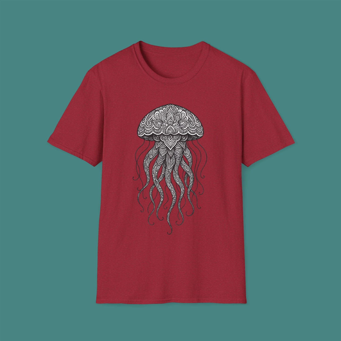 Intricate Mandala Jellyfish Unisex T-Shirt