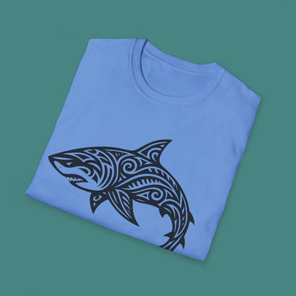 Tribal Tattoo Shark Unisex T-Shirt