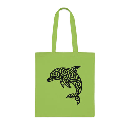 Tribal Tattoo Dolphin Tote Bag