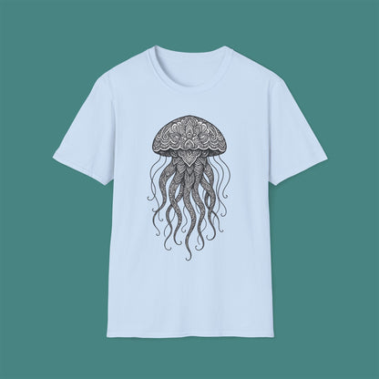 Intricate Mandala Jellyfish Unisex T-Shirt