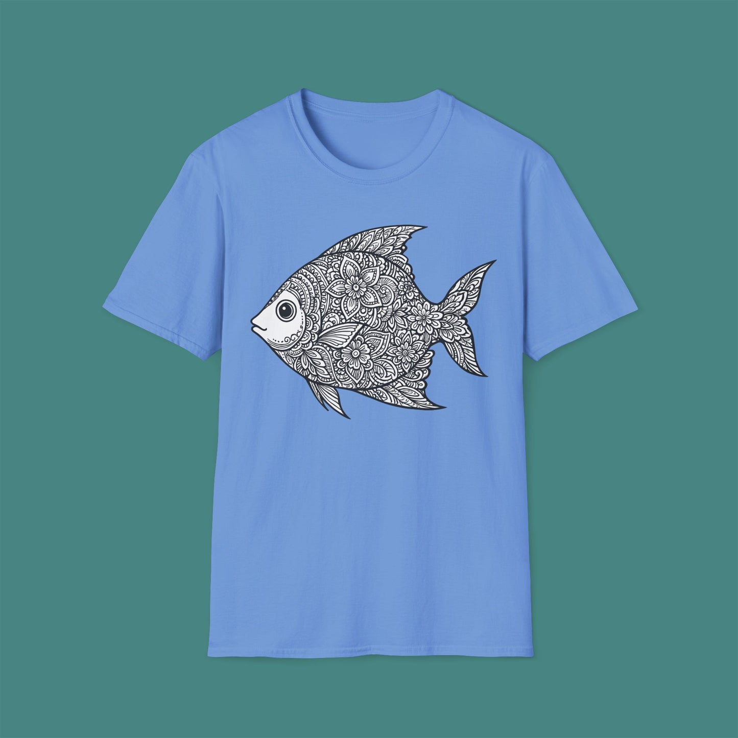 Intricate Mandala Fish Unisex T-Shirt