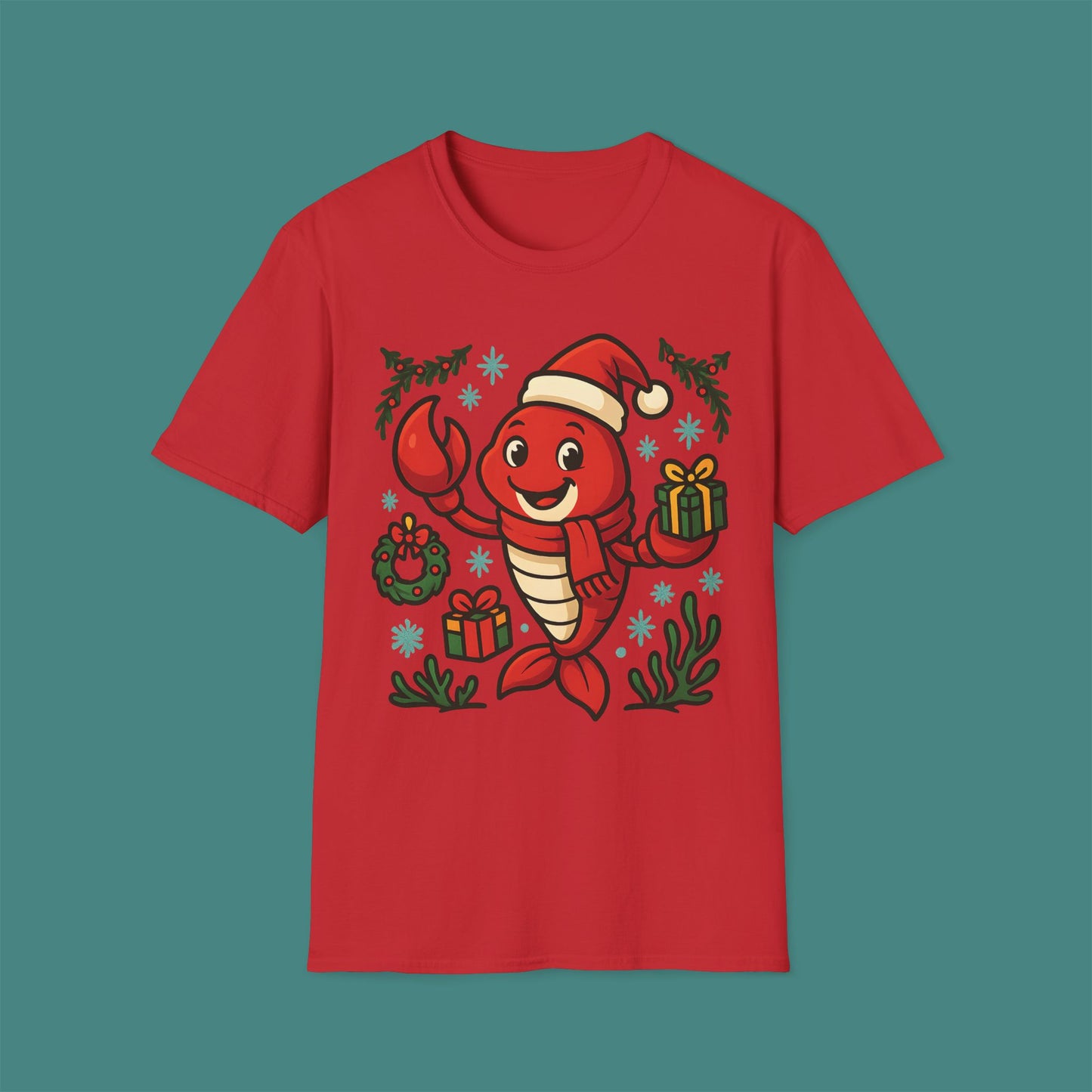 Christmas Lobster Unisex T-Shirt