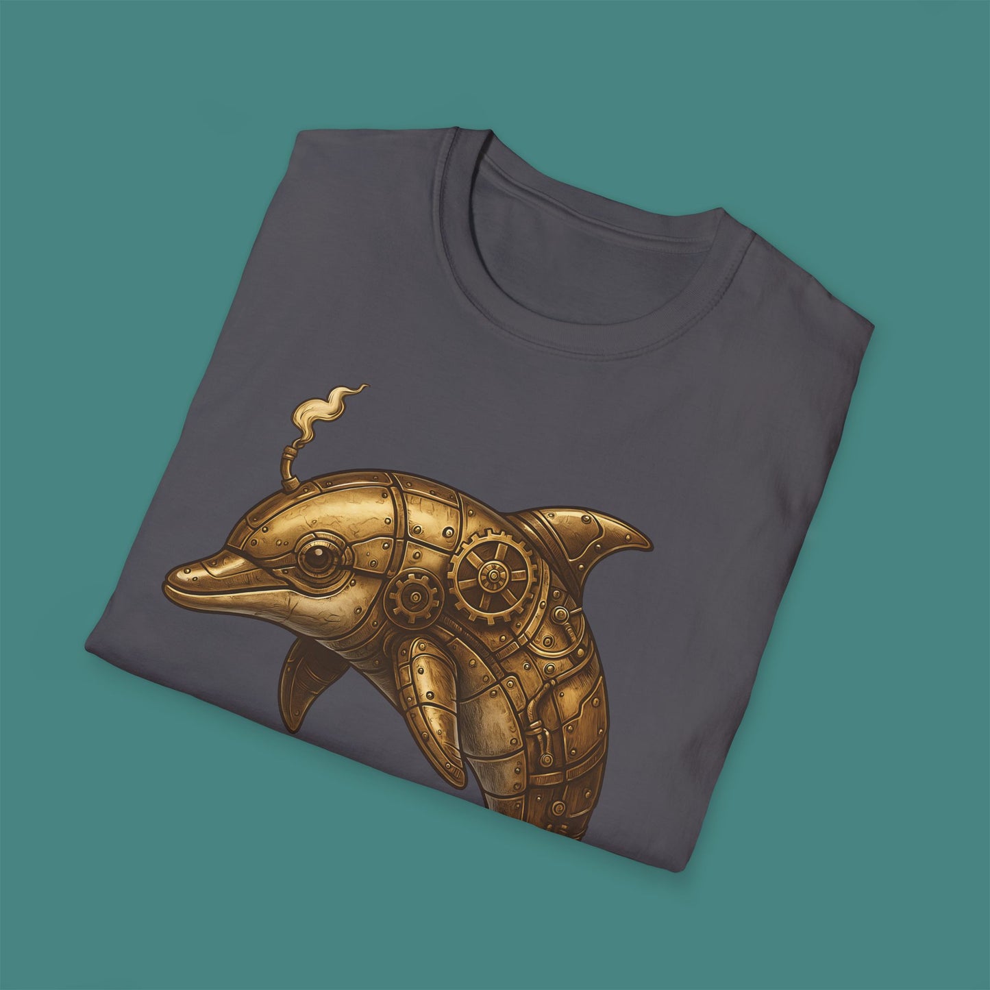 Steampunk Mechanical Dolphin Unisex T-Shirt