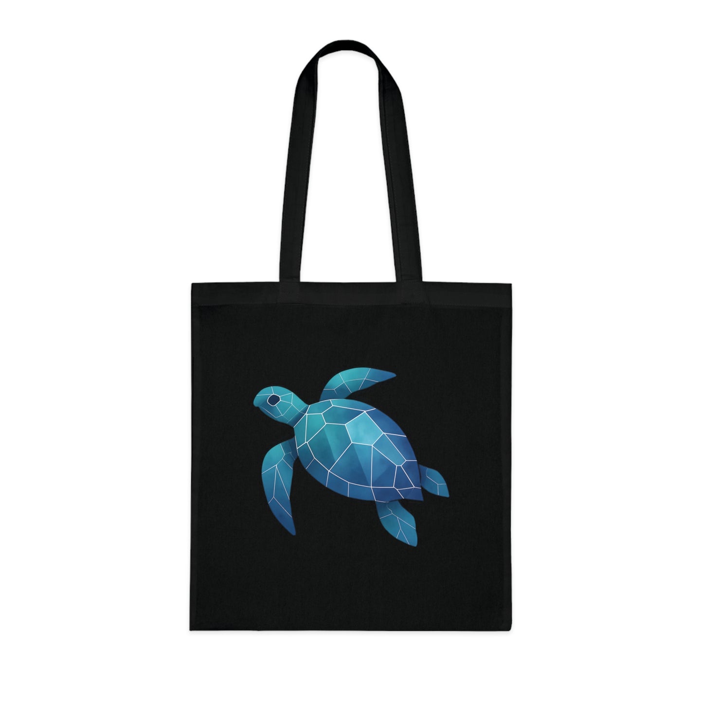 Geometric Polygon Turtle Tote Bag