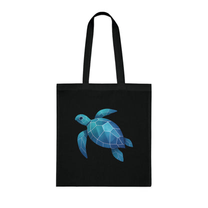 Geometric Polygon Turtle Tote Bag