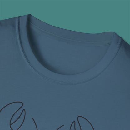 Minimalist Line Art Lobster Unisex T-Shirt