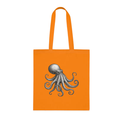Vintage Etching Octopus Tote Bag