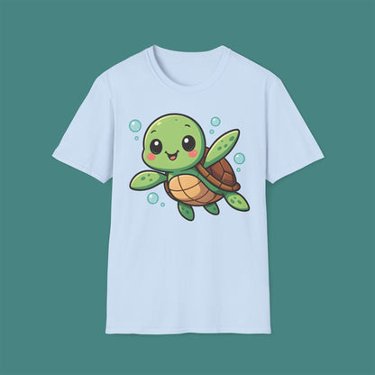 Cartoon Cute Turtle Unisex T-Shirt