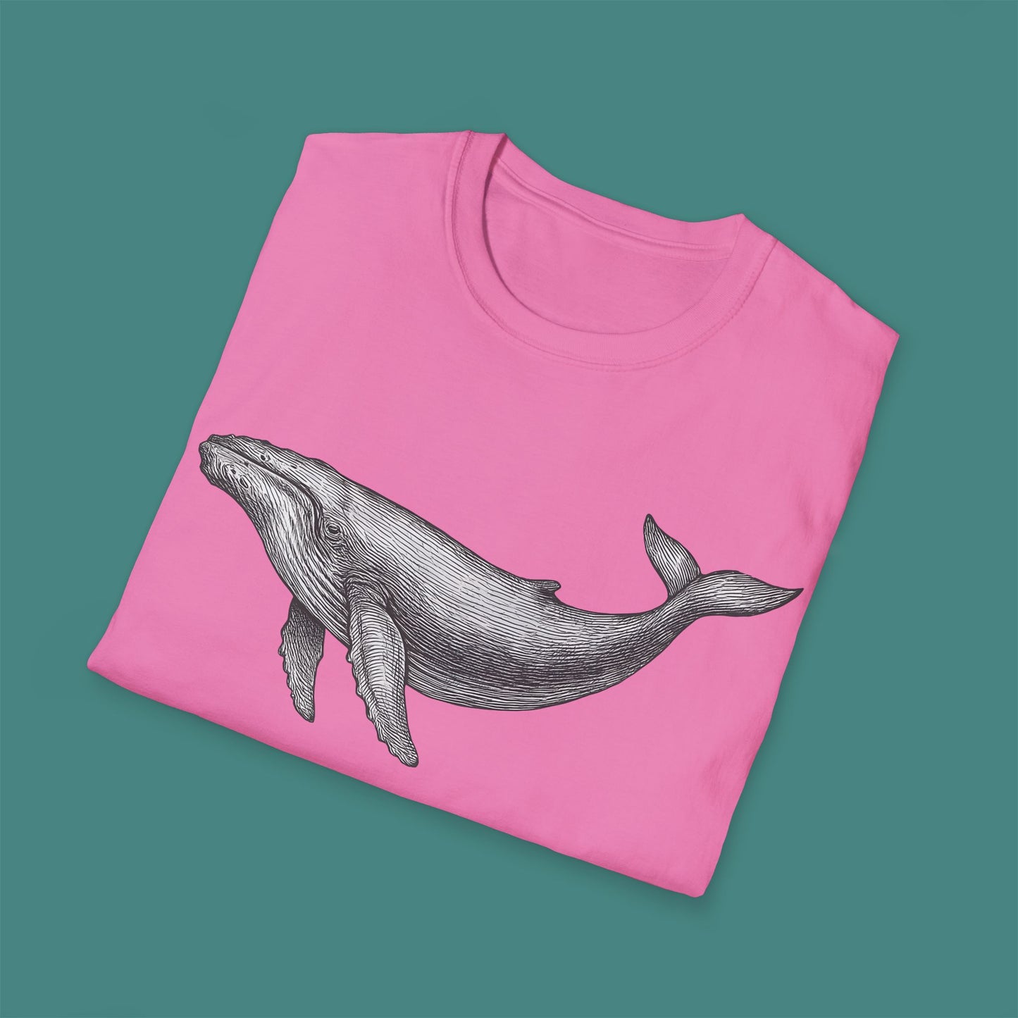 Vintage Etching Whale Unisex T-Shirt