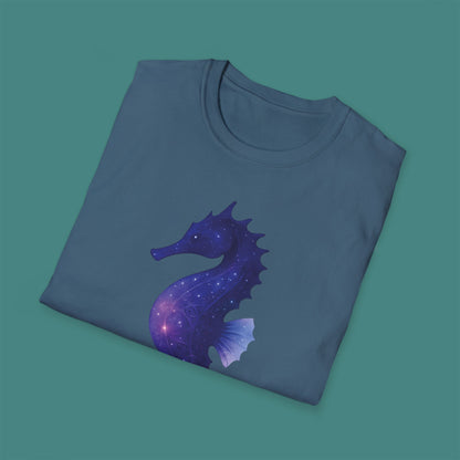 Cosmic Galaxy Seahorse Unisex T-Shirt