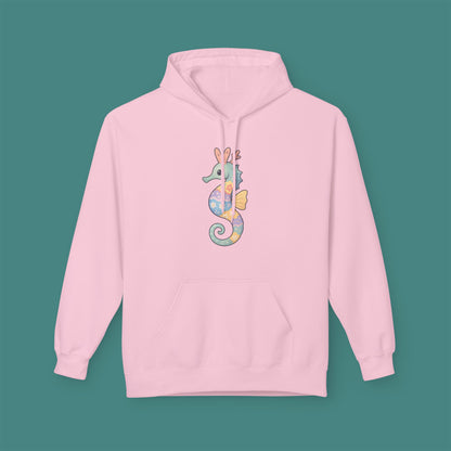 Easter Seahorse Fleece Unisex Hoodie