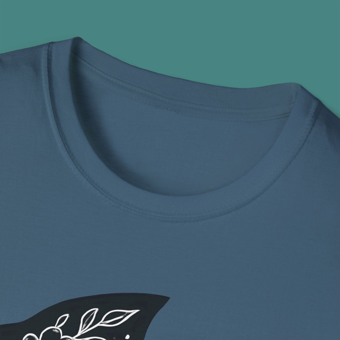 Floral Fish Silhouette Unisex T-Shirt