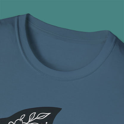 Floral Fish Silhouette Unisex T-Shirt