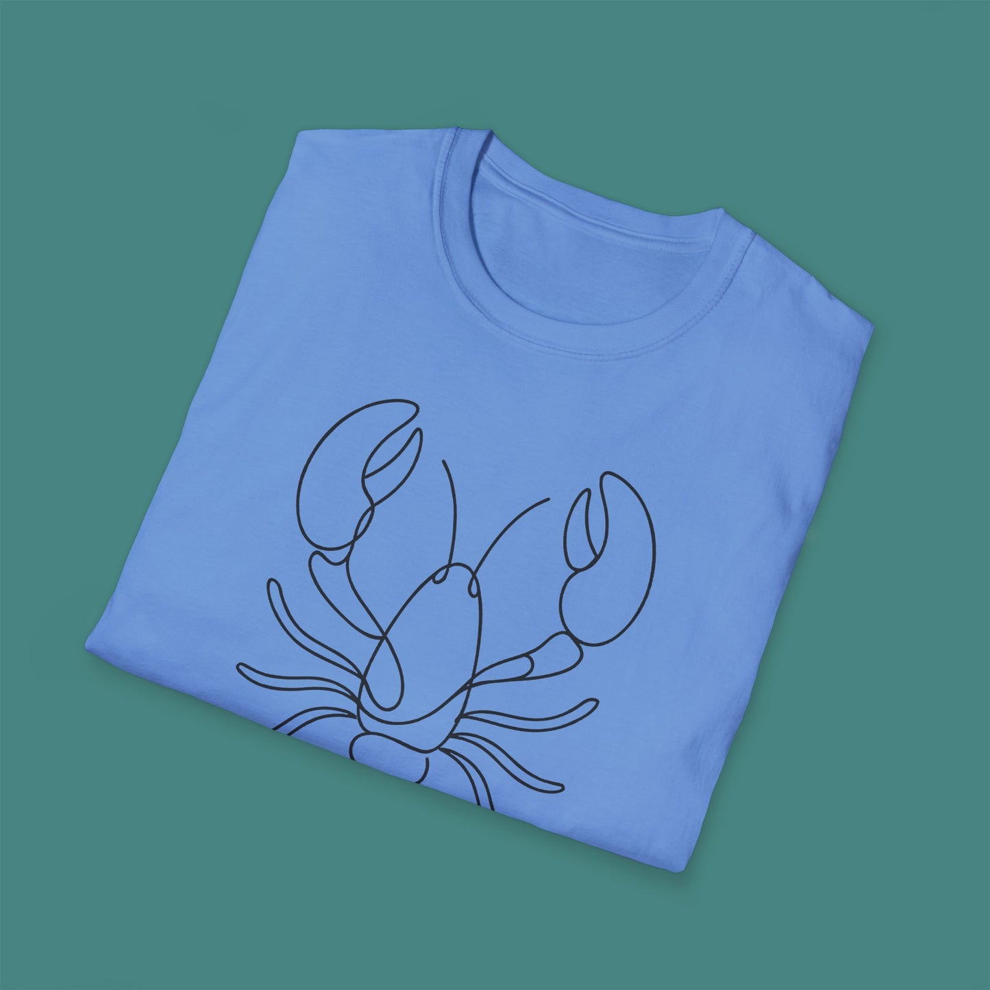 Minimalist Line Art Lobster Unisex T-Shirt
