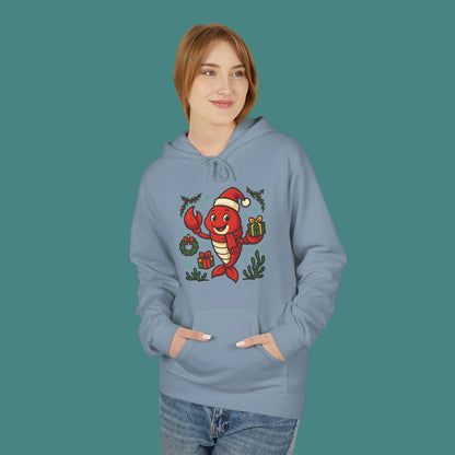 Christmas Lobster Fleece Unisex Hoodie