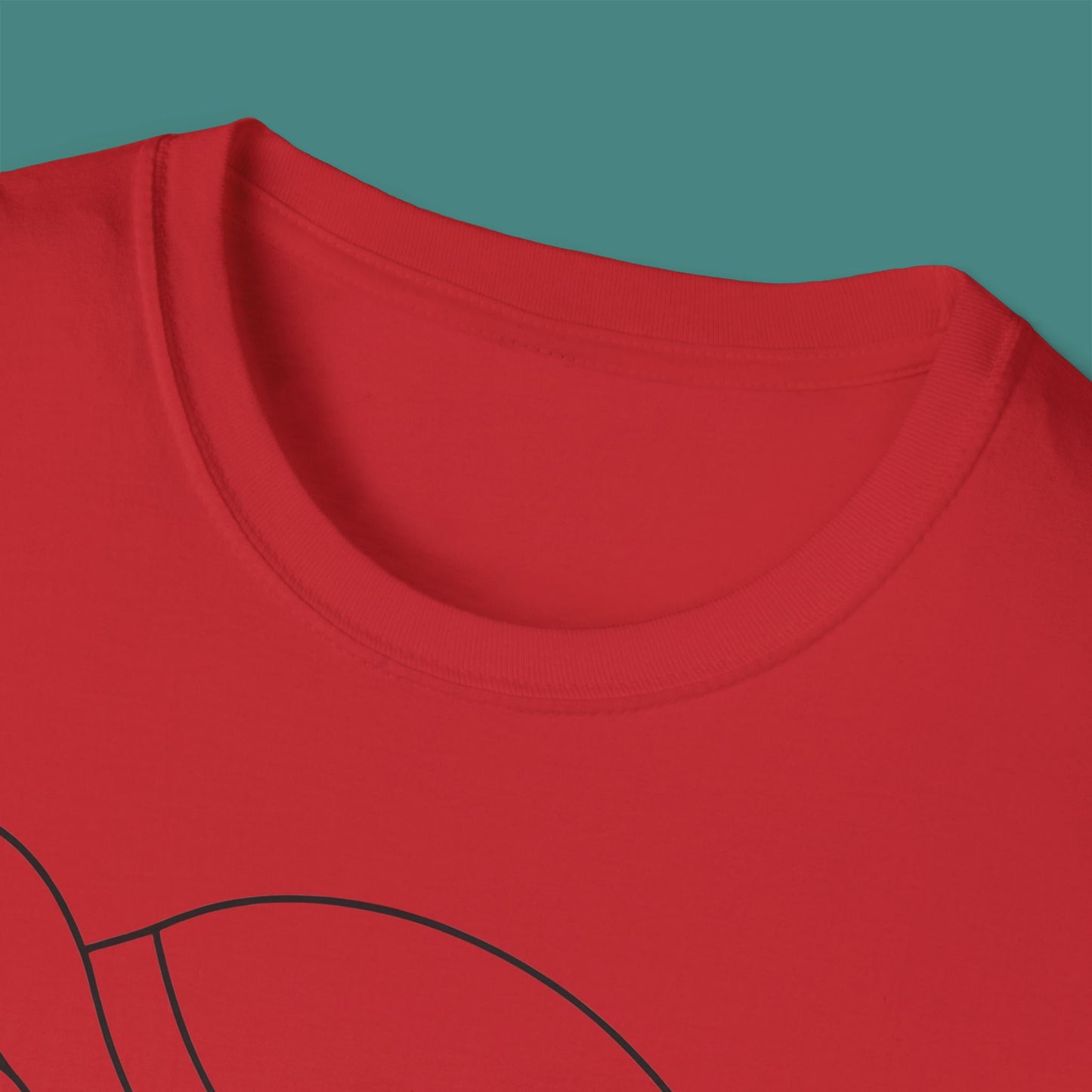 Minimalist Line Art Turtle Unisex T-Shirt