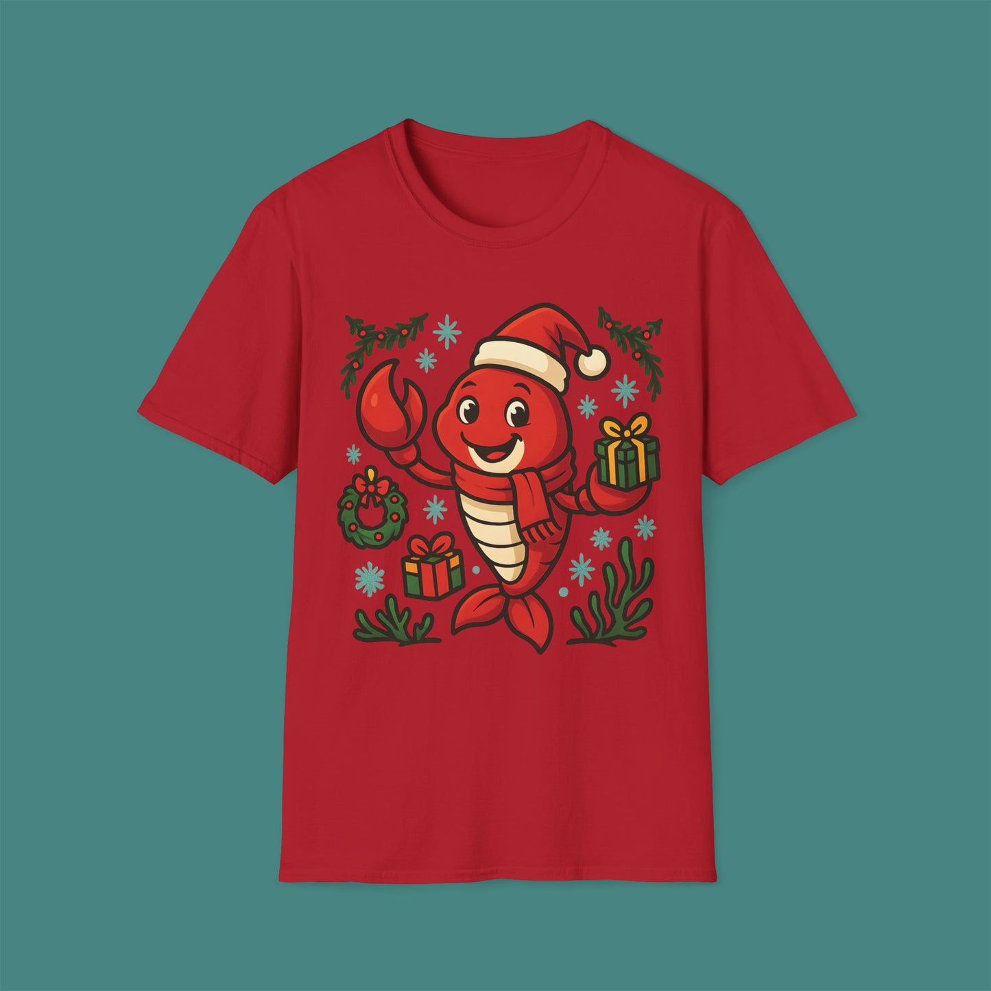 Christmas Lobster Unisex T-Shirt