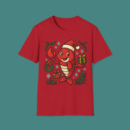 Christmas Lobster Unisex T-Shirt