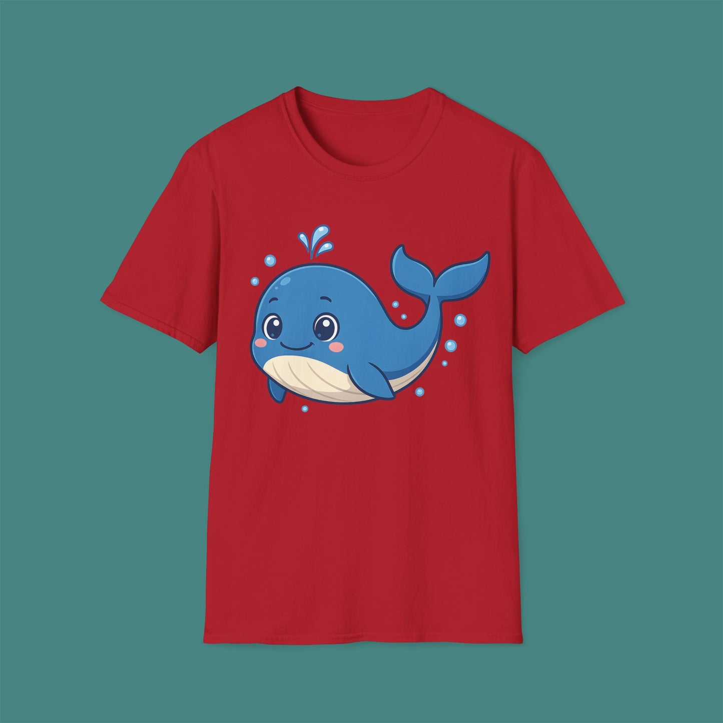 Cartoon Cute Whale Unisex T-Shirt