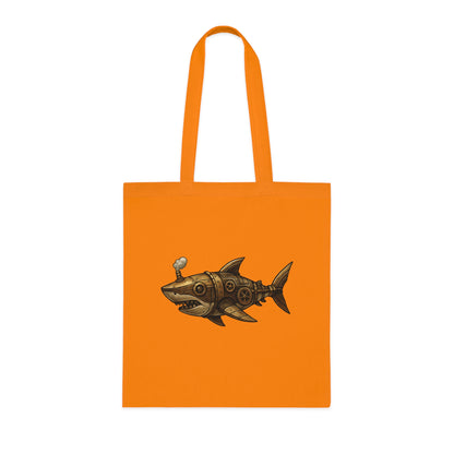 Steampunk Mechanical Shark Tote Bag