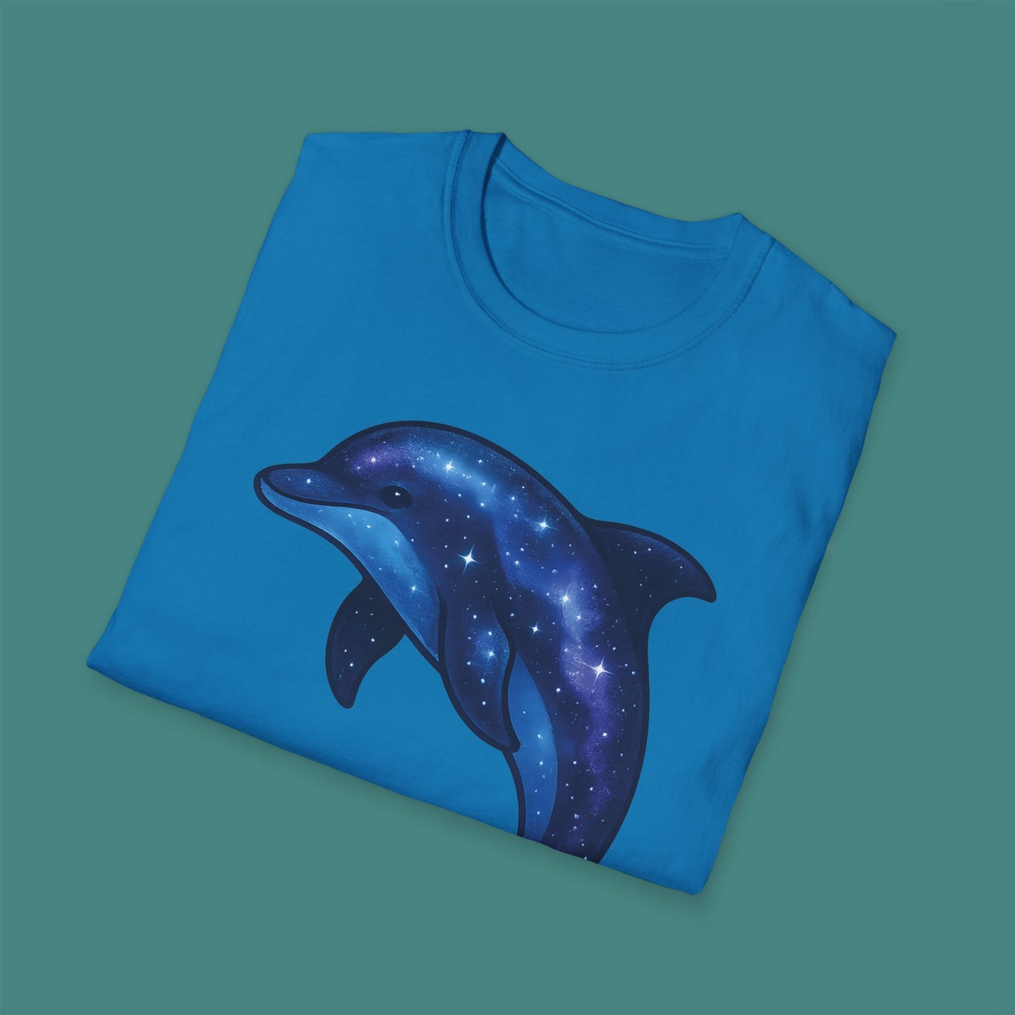 Cosmic Galaxy Dolphin Unisex T-Shirt