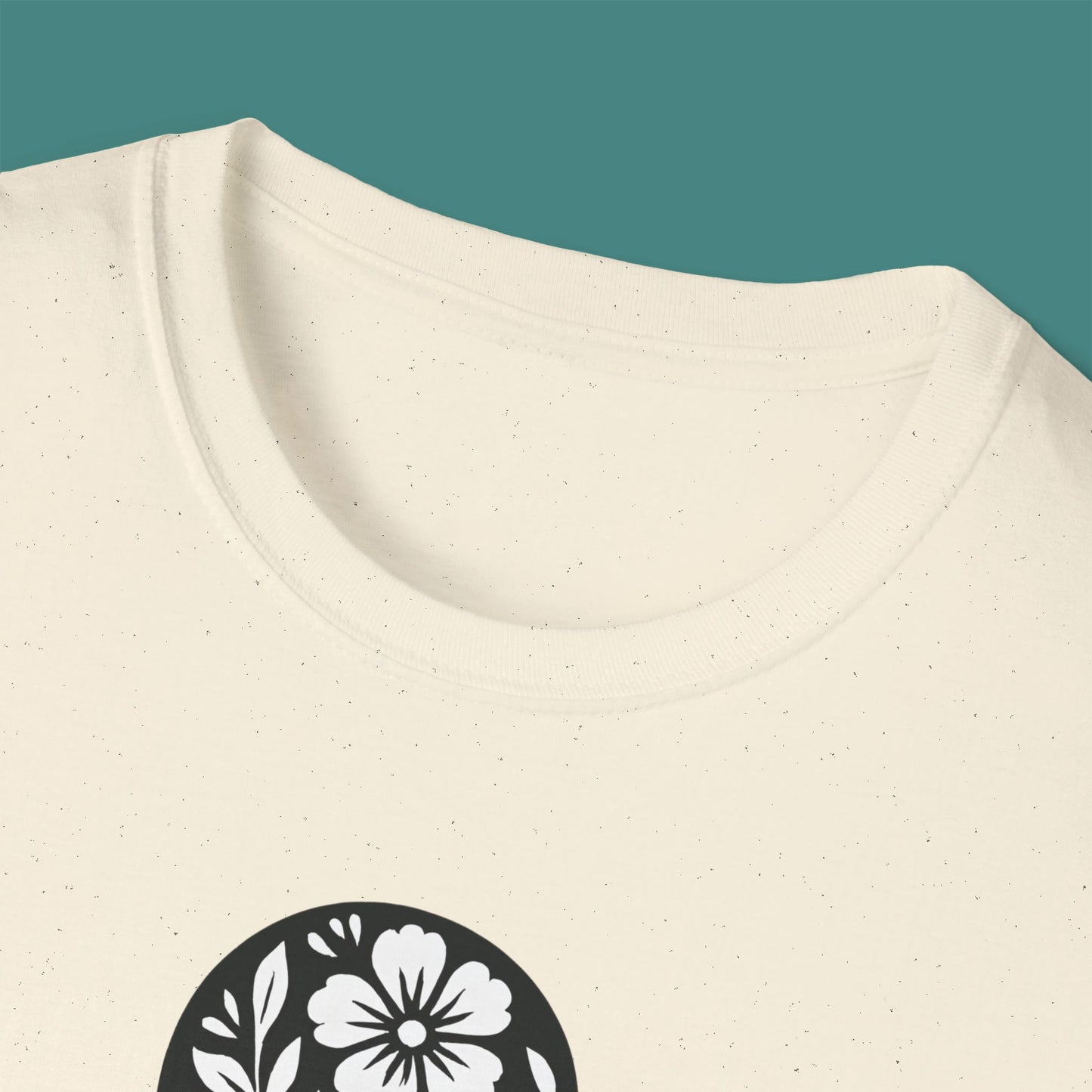 Floral Octopus Silhouette Unisex T-Shirt