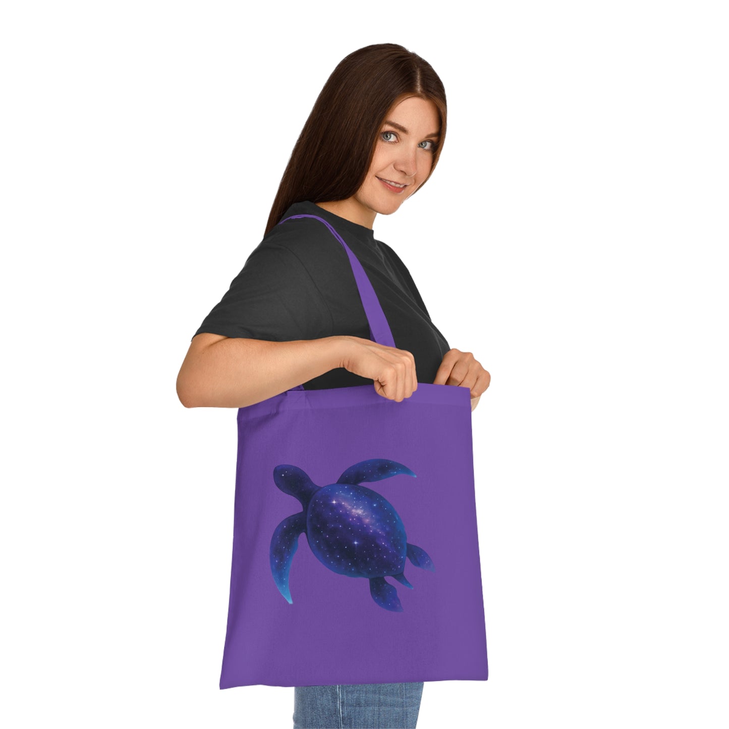 Cosmic Galaxy Turtle Tote Bag