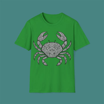Intricate Mandala Crab Unisex T-Shirt