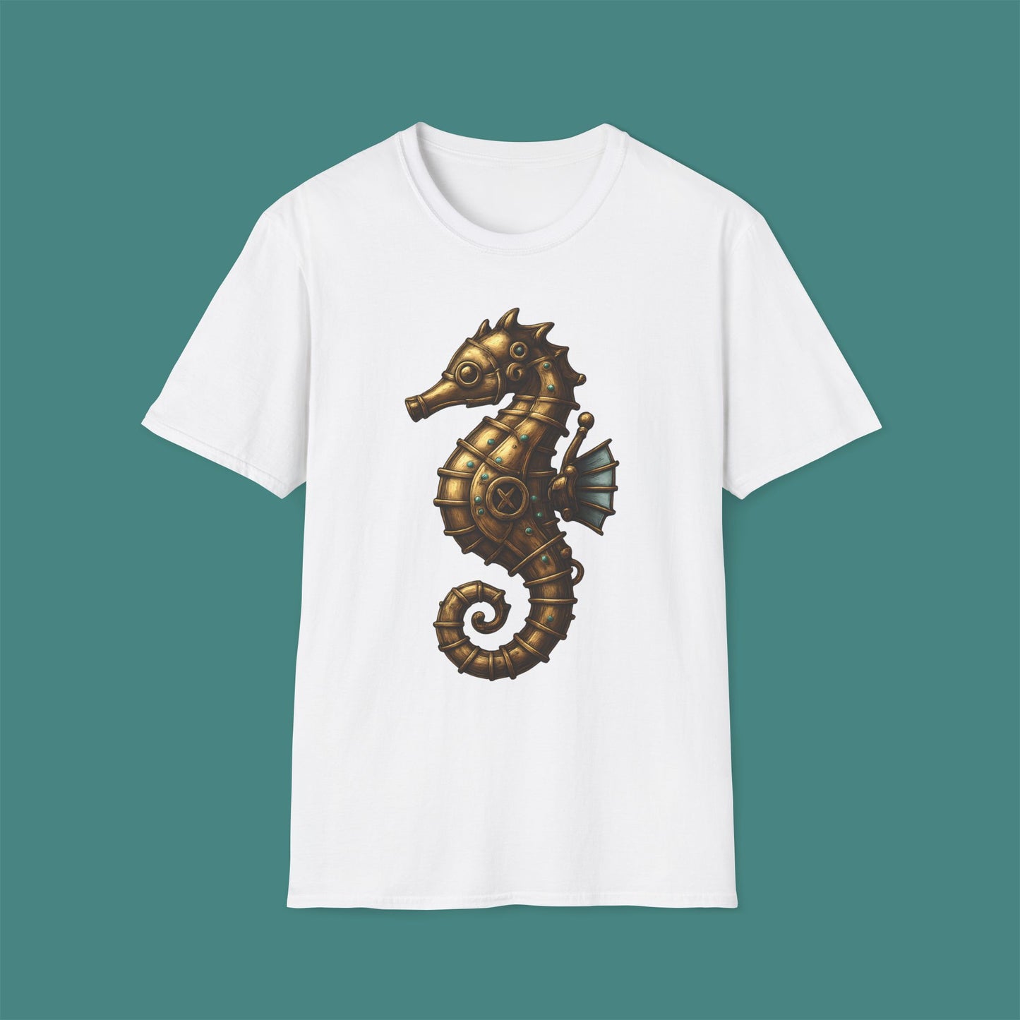 Steampunk Mechanical Seahorse Unisex T-Shirt