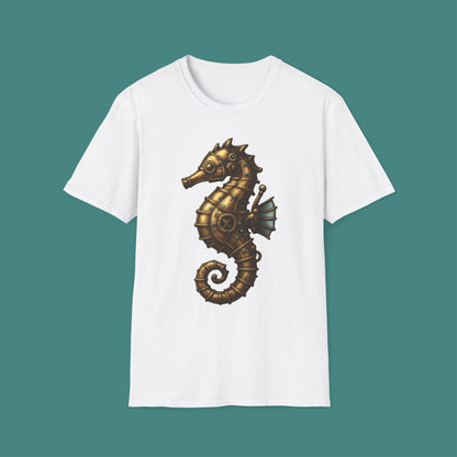 Steampunk Mechanical Seahorse Unisex T-Shirt