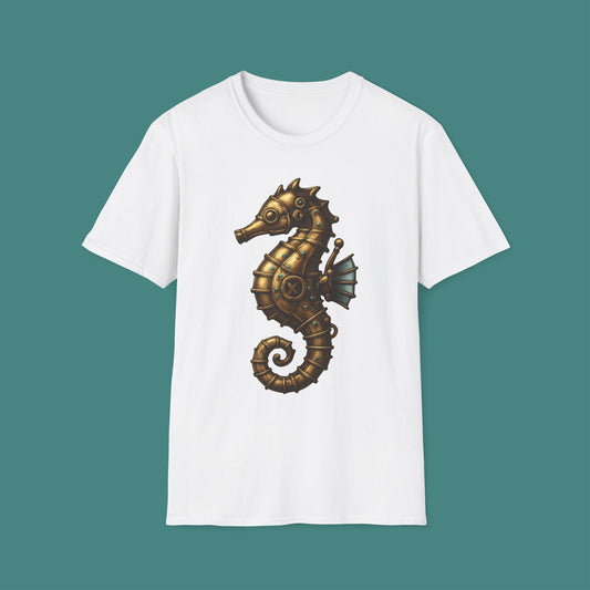Steampunk Mechanical Seahorse Unisex T-Shirt