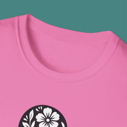 Floral Octopus Silhouette Unisex T-Shirt