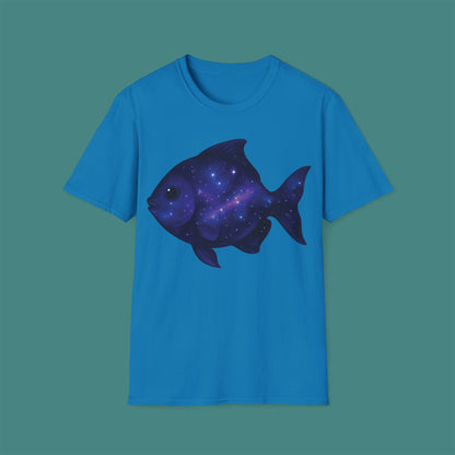 Cosmic Galaxy Fish Unisex T-Shirt