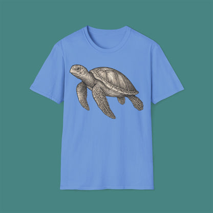 Vintage Etching Turtle Unisex T-Shirt