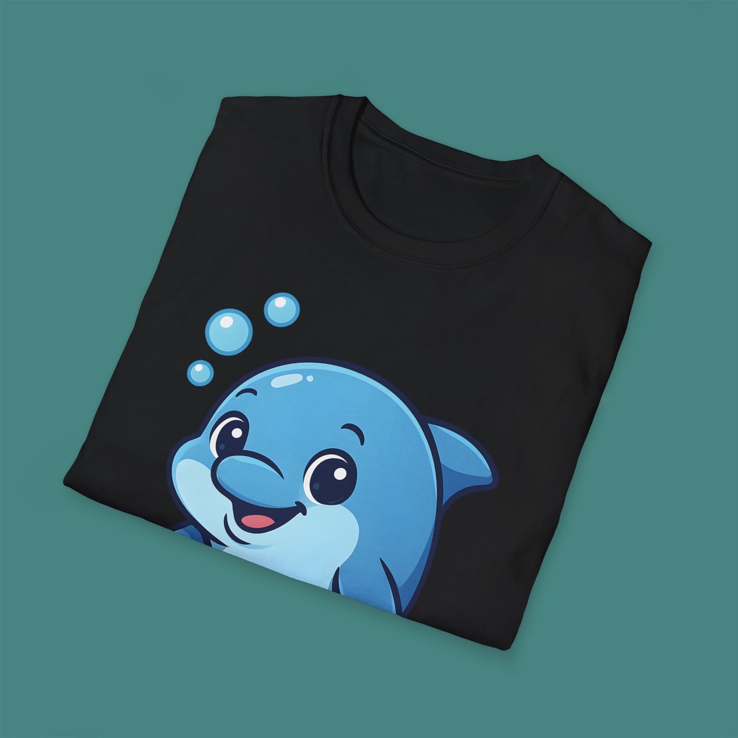 Cartoon Cute Dolphin Unisex T-Shirt