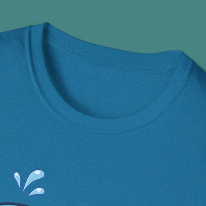 Cartoon Cute Whale Unisex T-Shirt