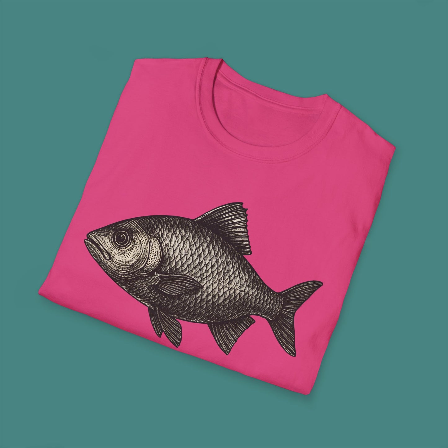 Vintage Etching Fish Unisex T-Shirt