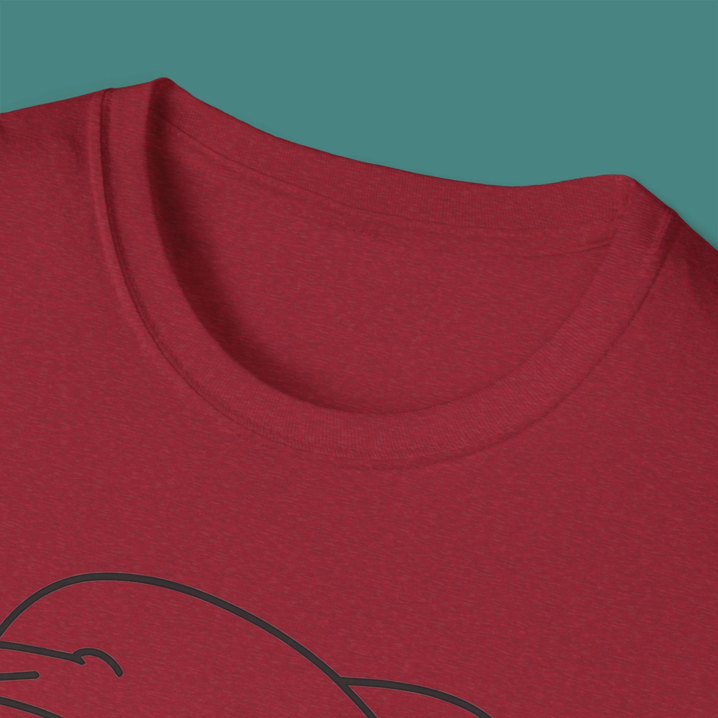Minimalist Line Art Dolphin Unisex T-Shirt