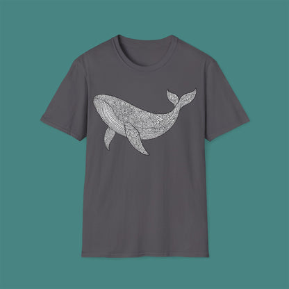 Intricate Mandala Whale Unisex T-Shirt