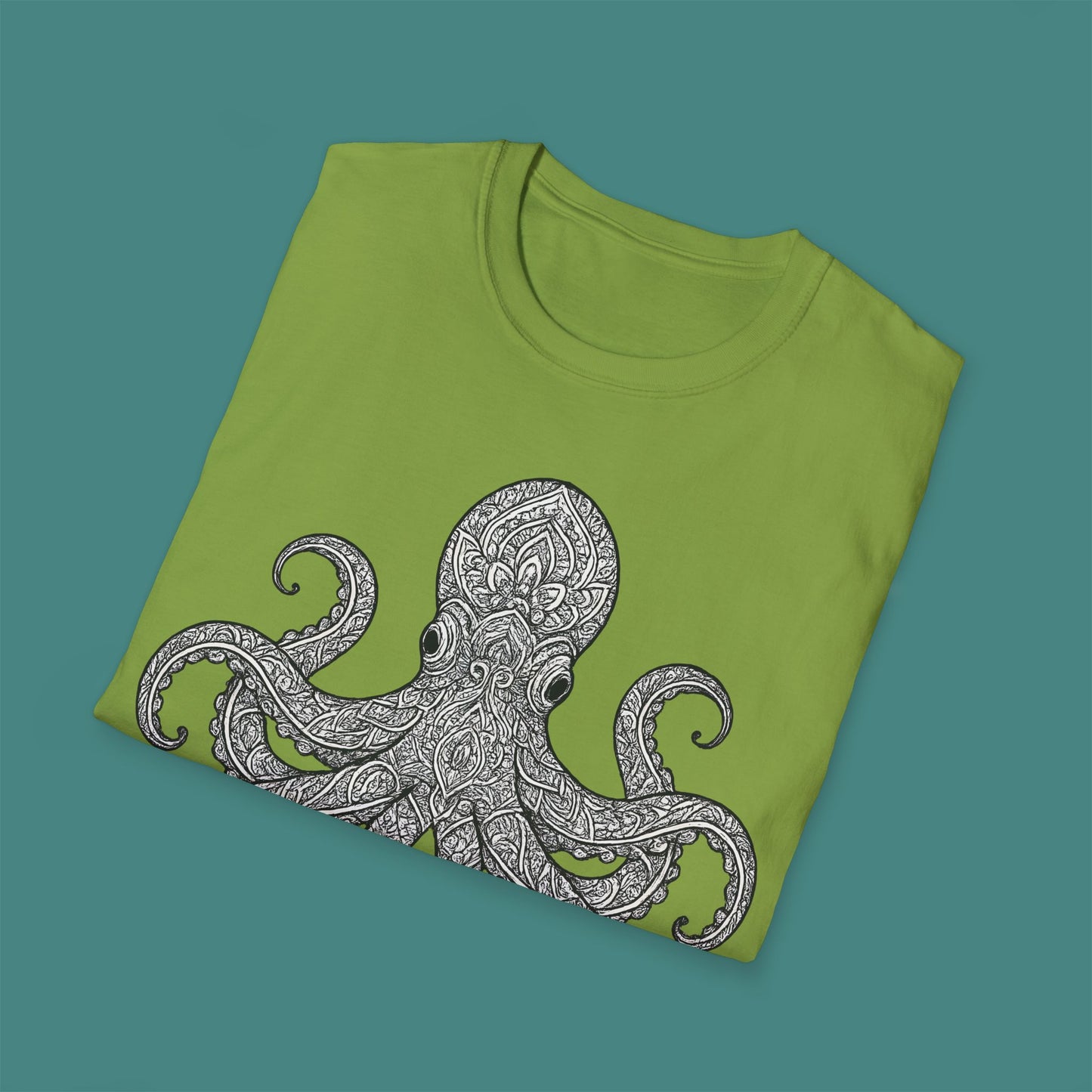 Intricate Mandala Octopus Unisex T-Shirt