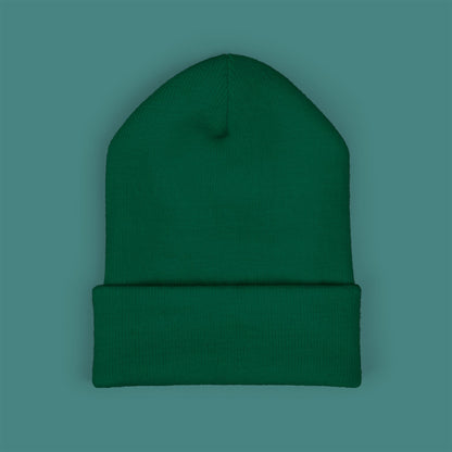 Geometric Polygon Crab Embroidered Beanie