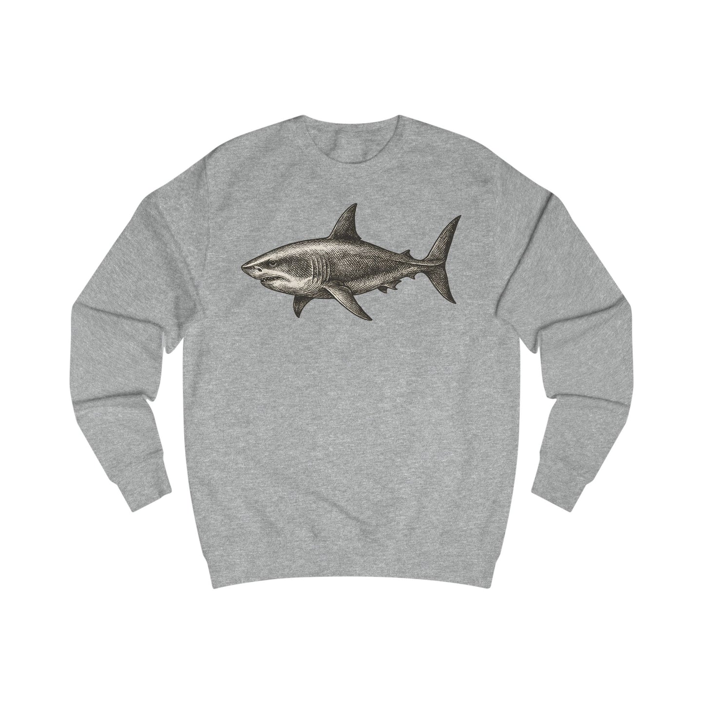 Vintage Etching Shark Unisex Sweatshirt