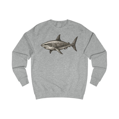 Vintage Etching Shark Unisex Sweatshirt