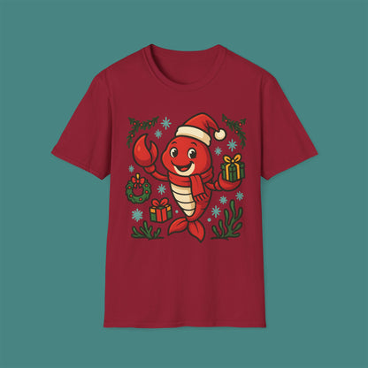 Christmas Lobster Unisex T-Shirt