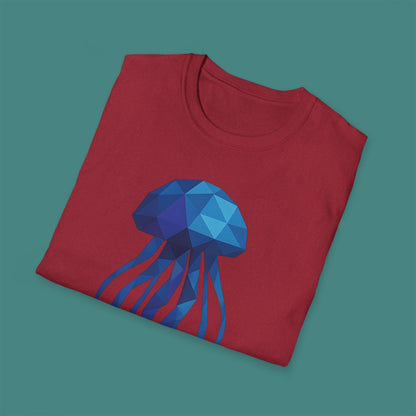 Geometric Polygon Jellyfish Unisex T-Shirt