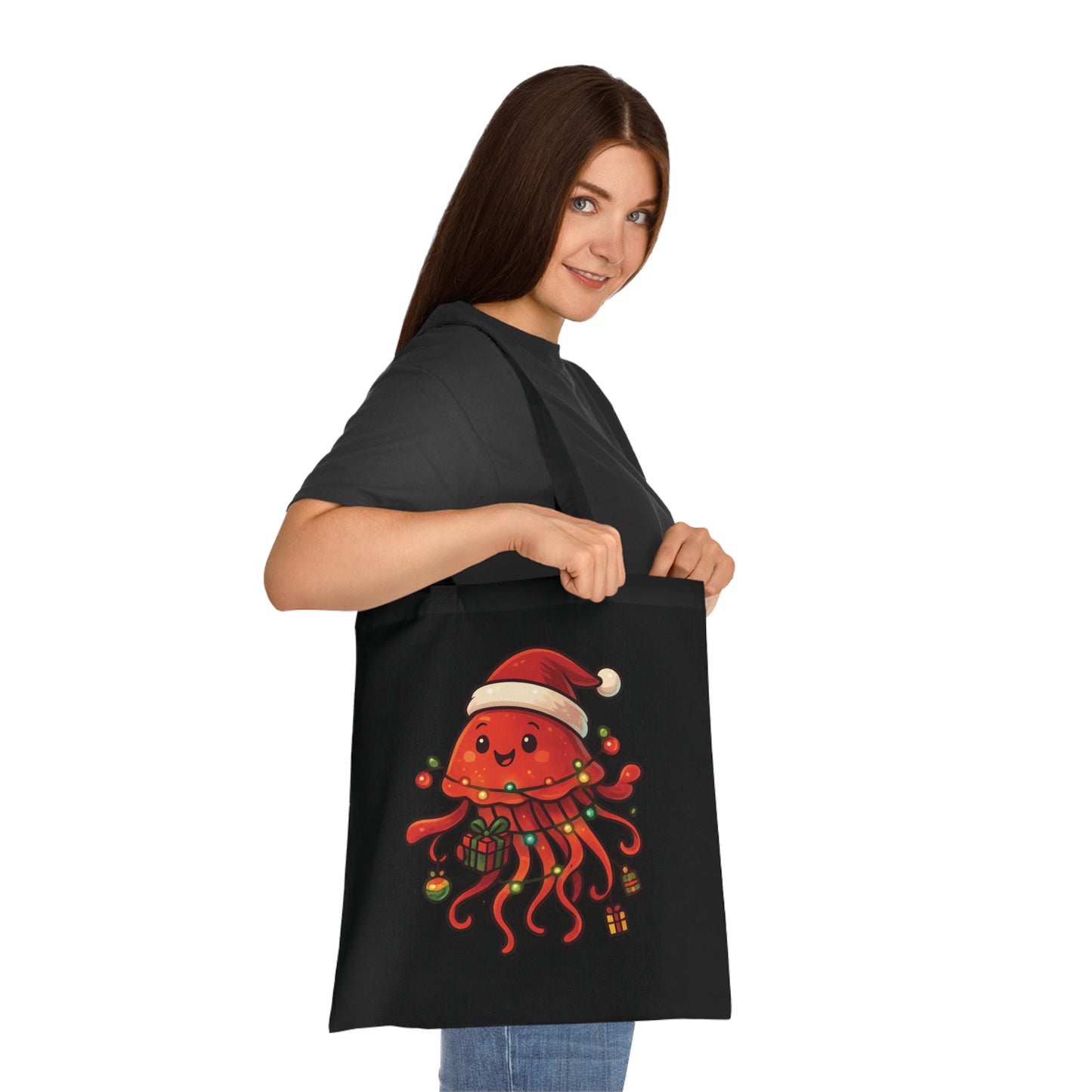 Christmas Jellyfish Tote Bag