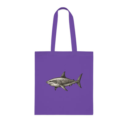 Vintage Etching Shark Tote Bag
