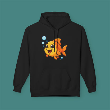 Cartoon Cute Fish Fleece Unisex Hoodie
